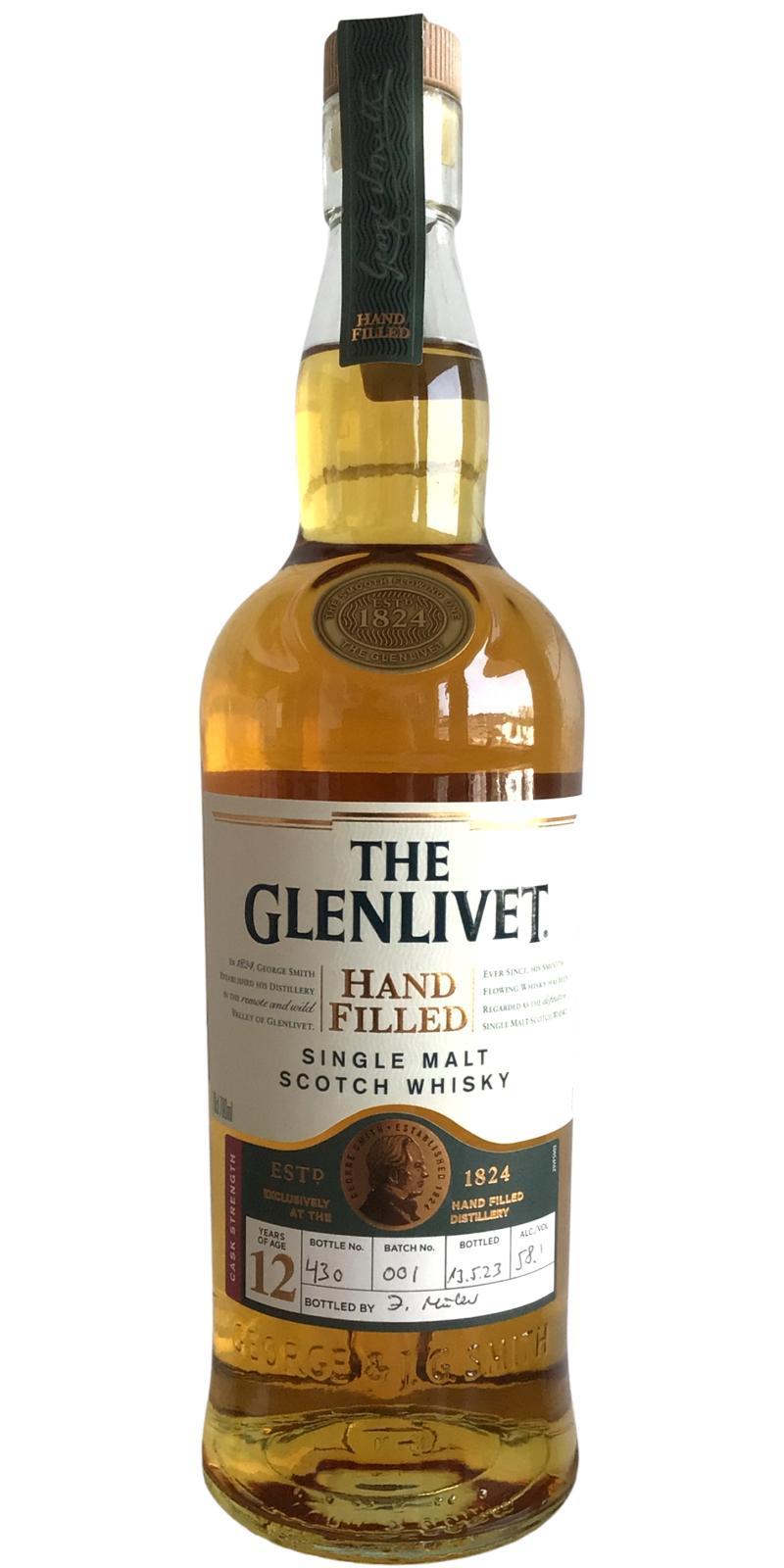 Glenlivet 12-year-old  Handfilled at the Distillery