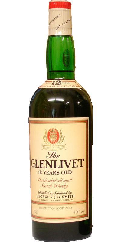 Glenlivet 12-year-old  Unblended all malt