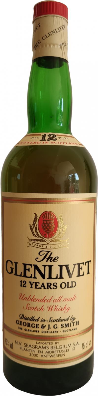 Glenlivet 12-year-old  Unblended all malt