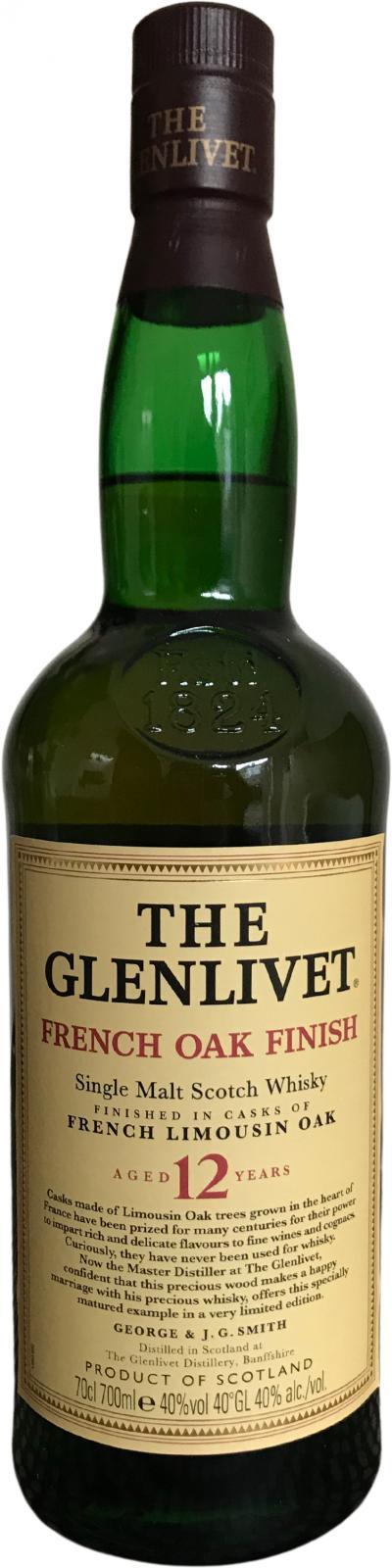 Glenlivet 12-year-old  French Oak Finish