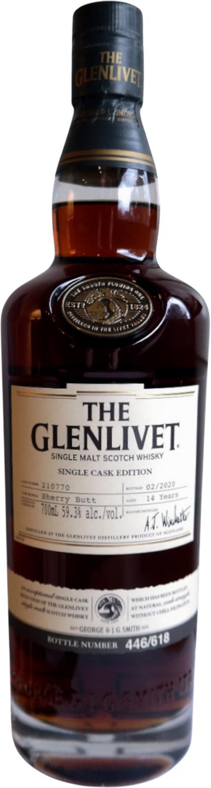 Glenlivet 14-year-old  Single Cask Edition
