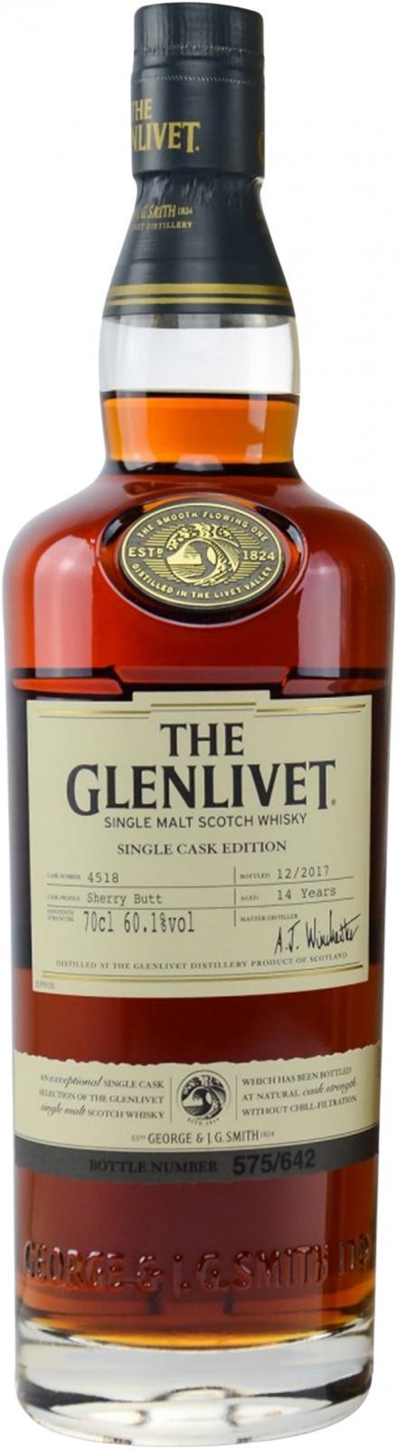 Glenlivet 14-year-old  Single Cask Edition
