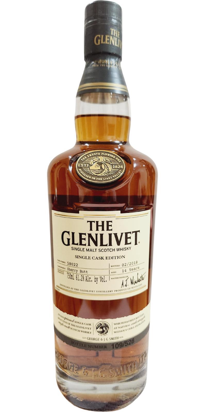 Glenlivet 14-year-old  Single Cask Edition