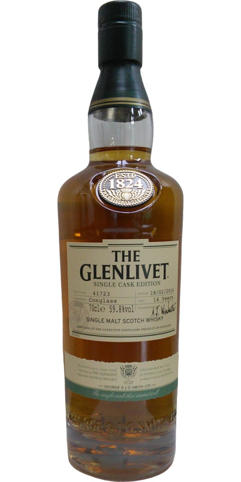 Glenlivet 14-year-old - Conglass  Single Cask Edition