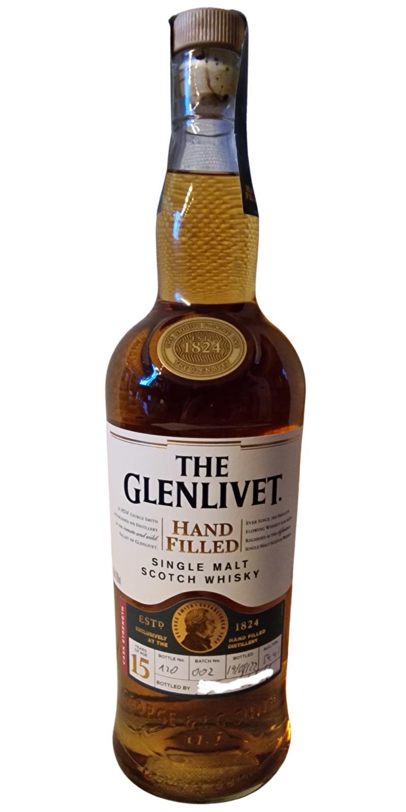 Glenlivet 15-year-old  Handfilled at Distillery