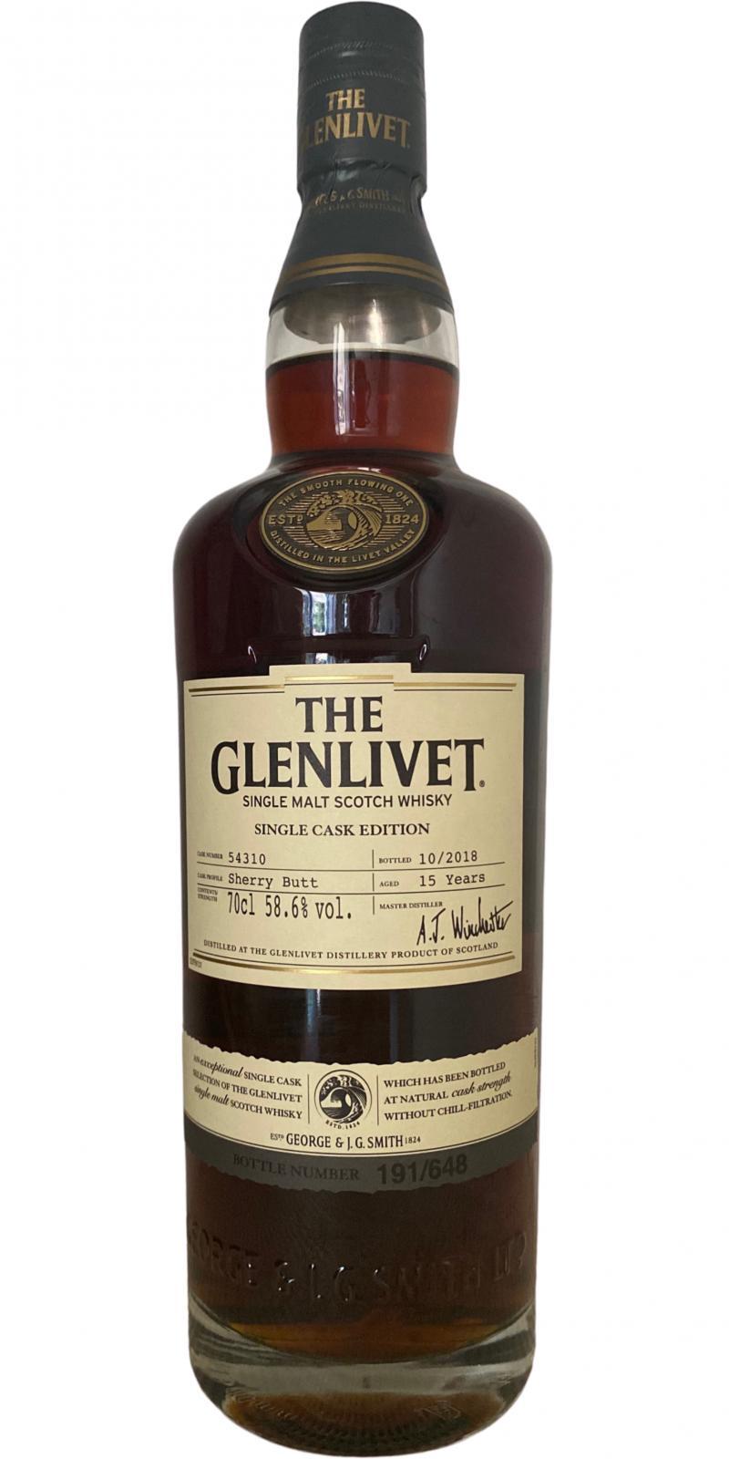 Glenlivet 15-year-old  Single Cask Edition
