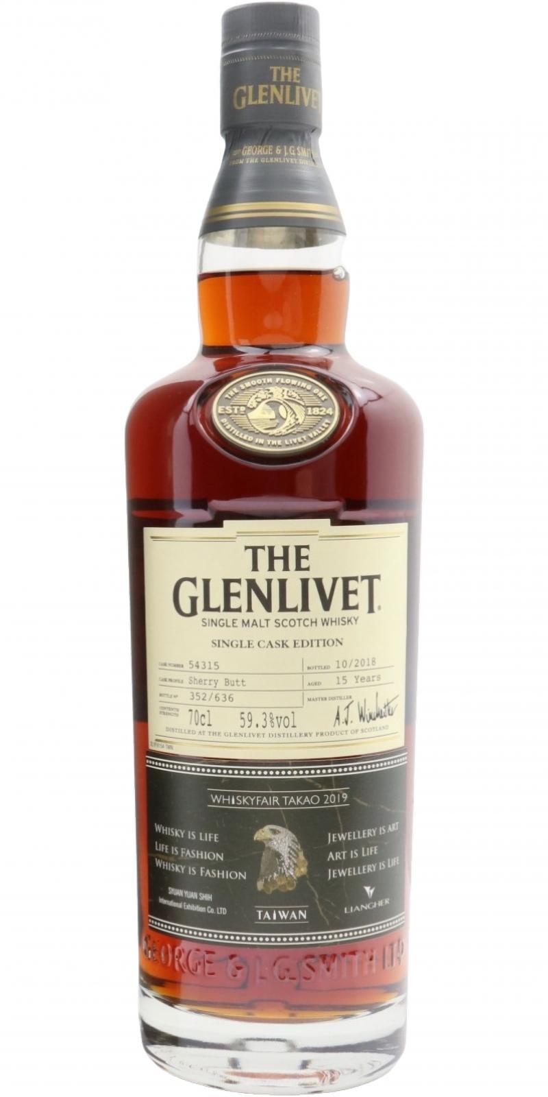 Glenlivet 15-year-old  Single Cask Edition