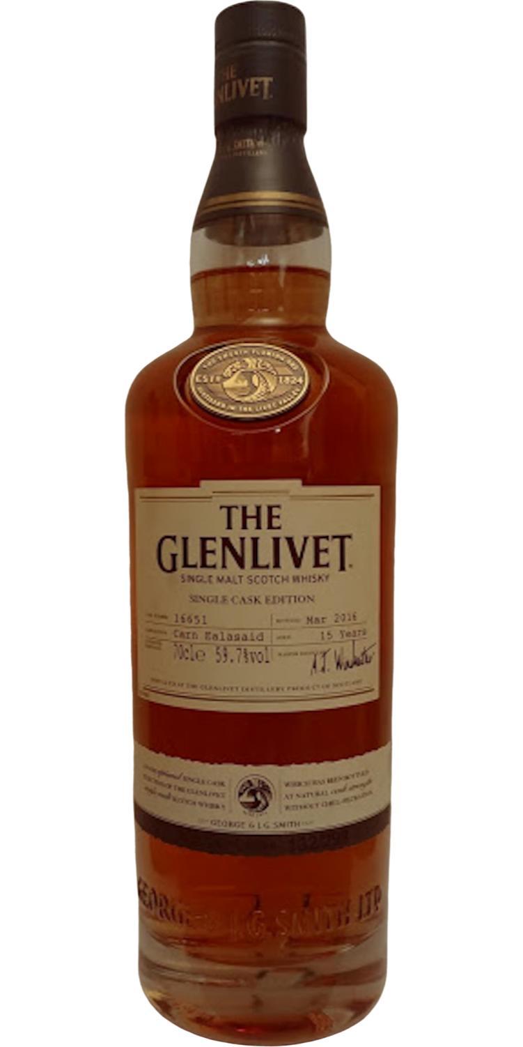 Glenlivet 15-year-old - Carn Ealasaid  Single Cask Edition