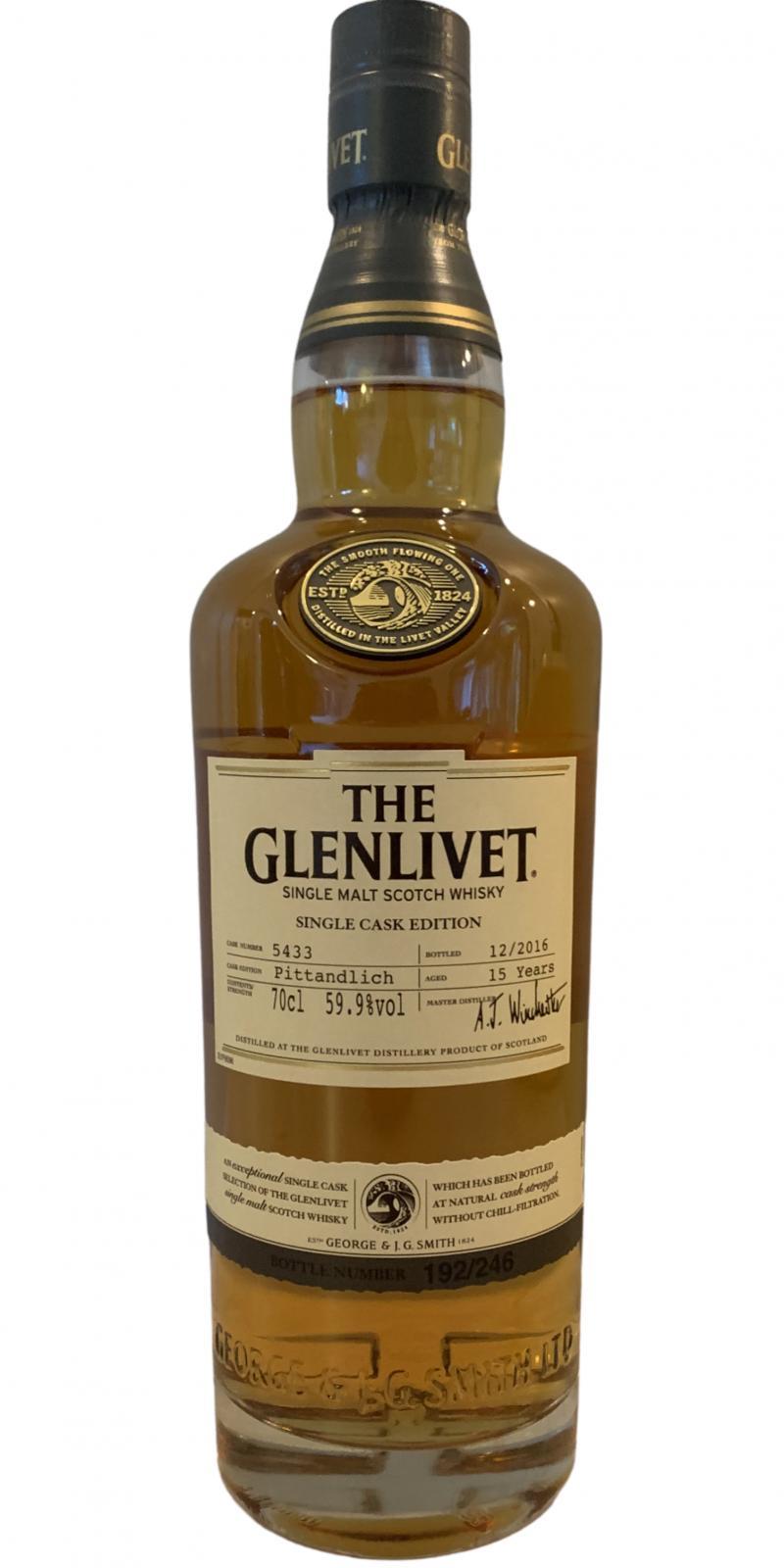 Glenlivet 15-year-old - Pittandlich  Single Cask Edition