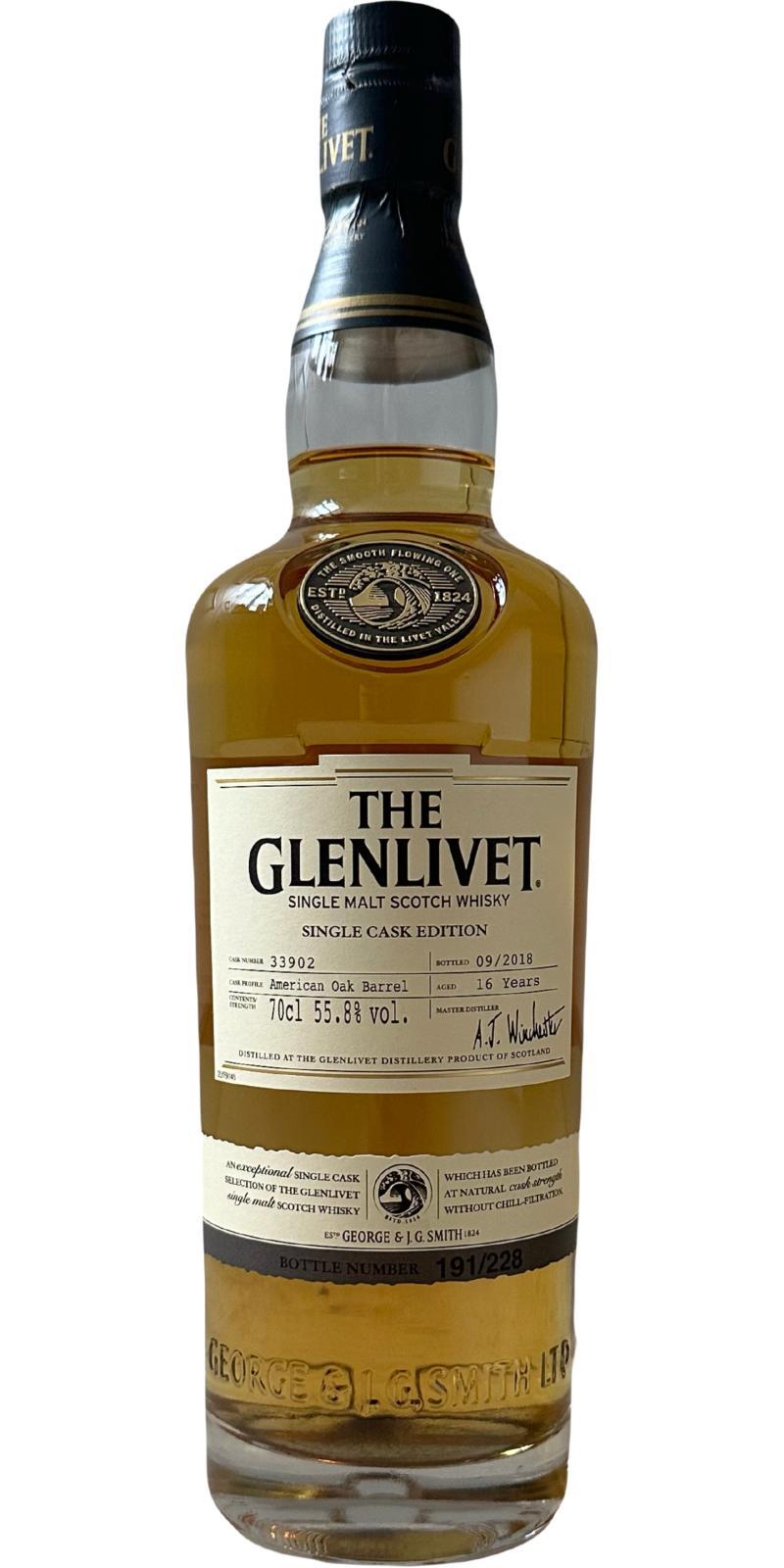 Glenlivet 16-year-old  Single Cask Edition