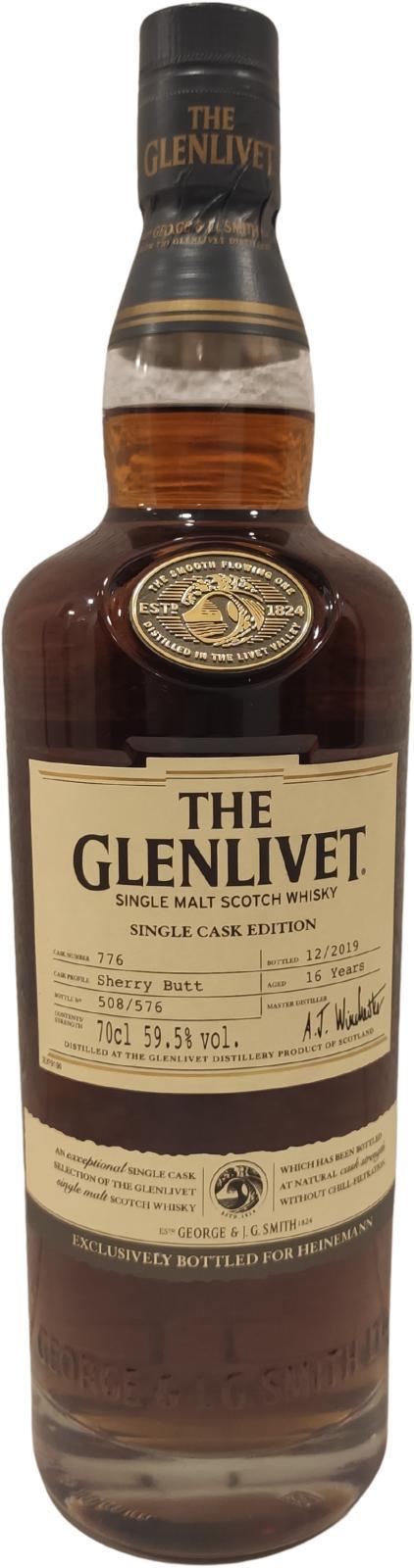 Glenlivet 16-year-old  Single Cask Edition