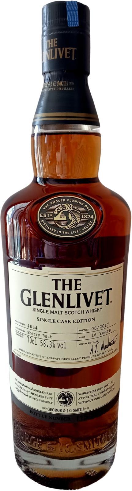 Glenlivet 16-year-old  Single Cask Edition