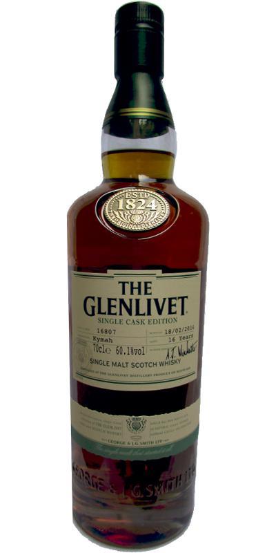 Glenlivet 16-year-old - Kymah  Single Cask Edition
