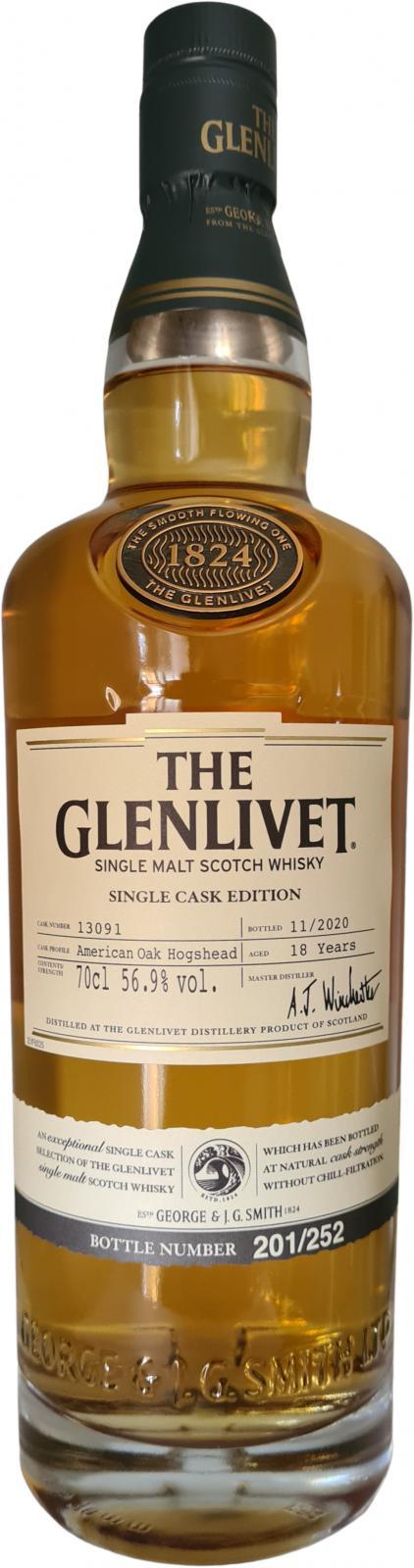 Glenlivet 18-year-old  Single Cask