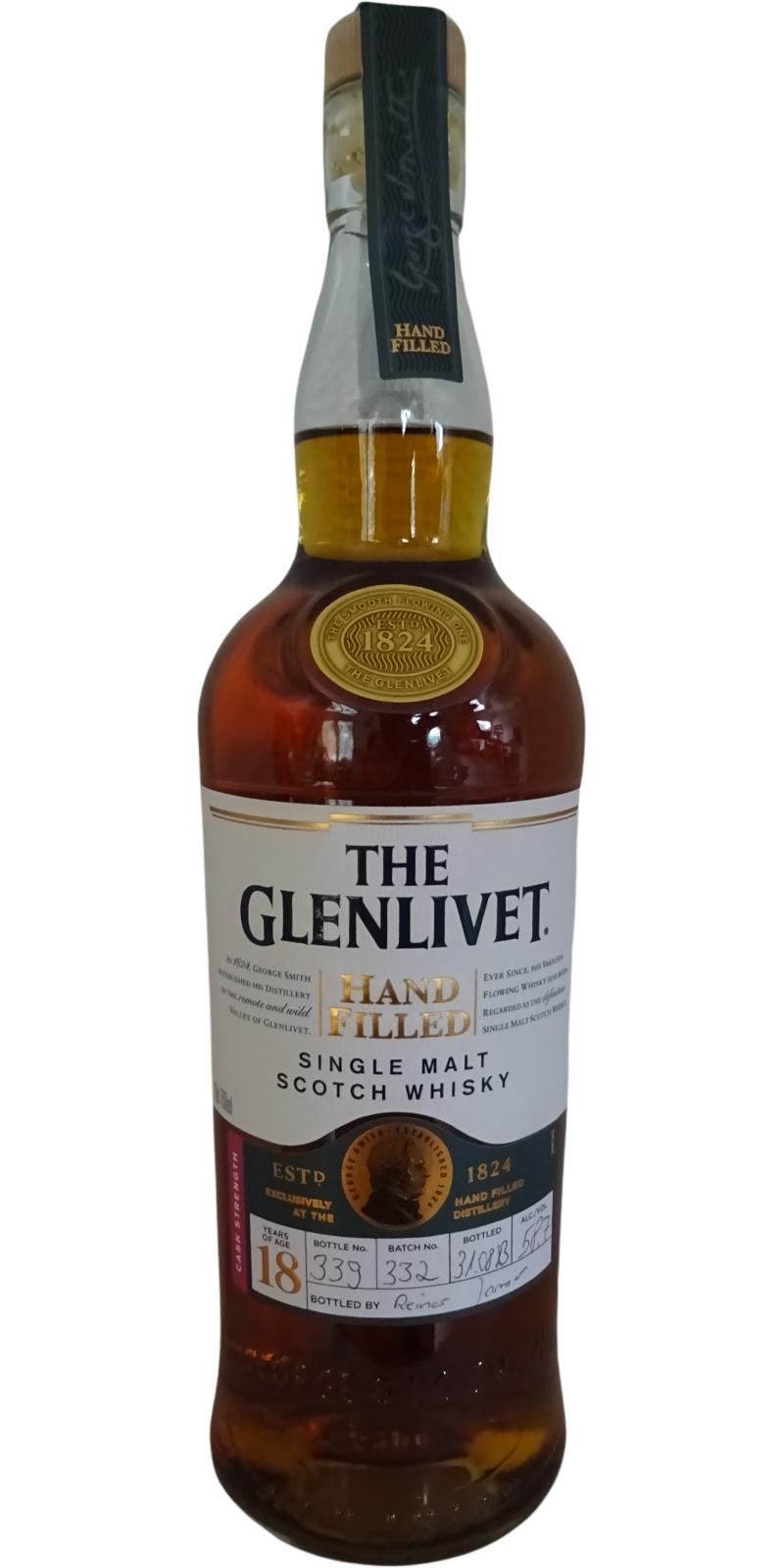 Glenlivet 18-year-old  Hand Filled Distillery Exclusive
