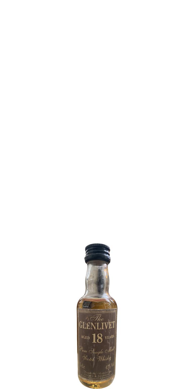 Glenlivet 18-year-old  Pure Single Malt - Miniature