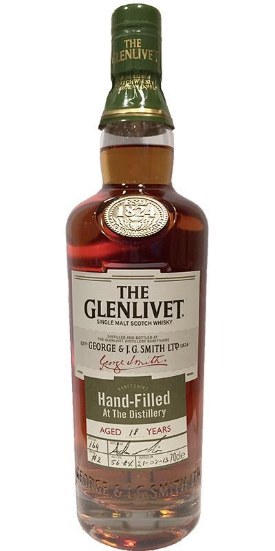Glenlivet 18-year-old  Hand-filled at the distillery