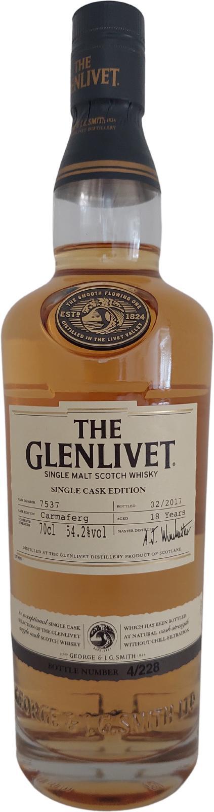 Glenlivet 18-year-old - Carmaferg  Single Cask Edition