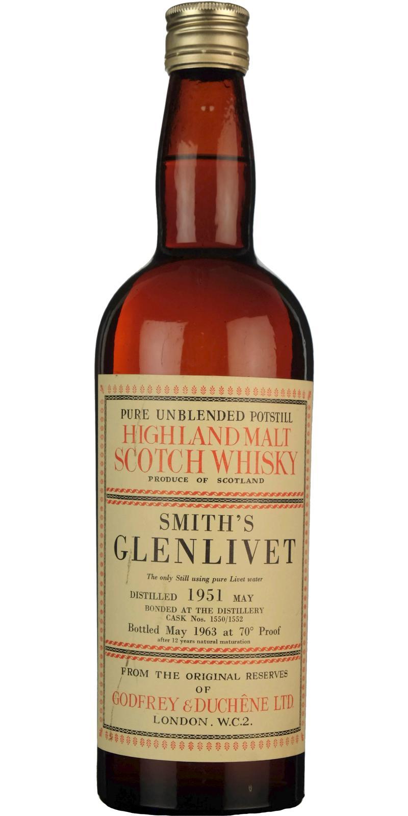 Glenlivet 1951  Smith's Glenlivet
