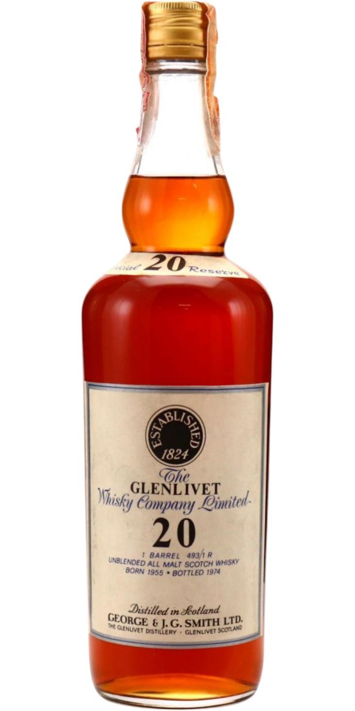 Glenlivet 1955  The Whisky Company Limited - 1 Barrel 493/1 R