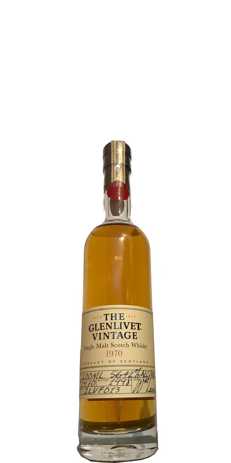 Glenlivet 1970  Vintage