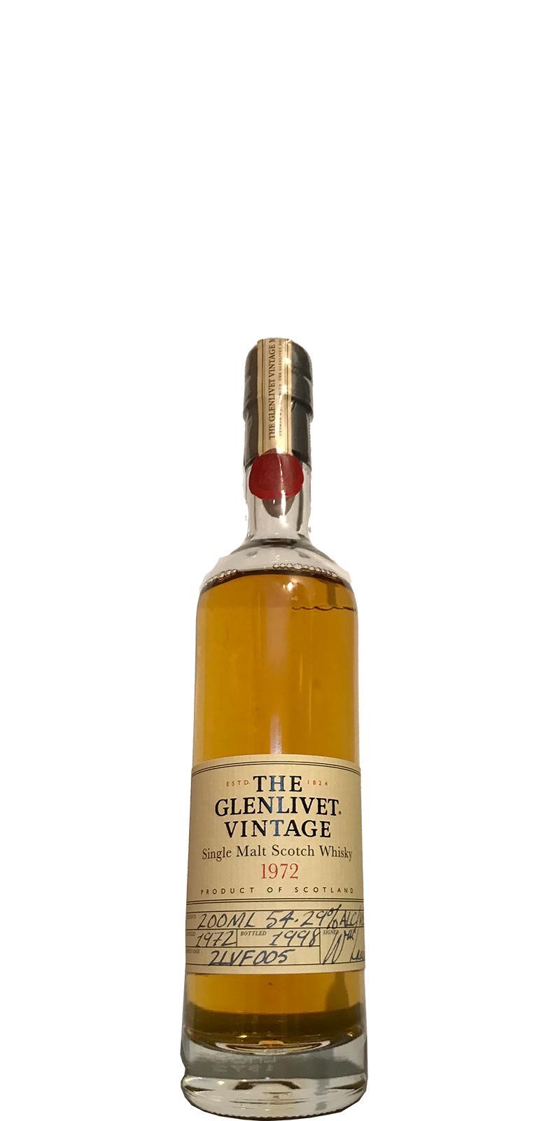 Glenlivet 1972  Vintage