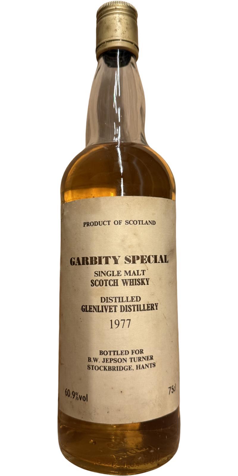 Glenlivet 1977  Garbity Special - Private Cask