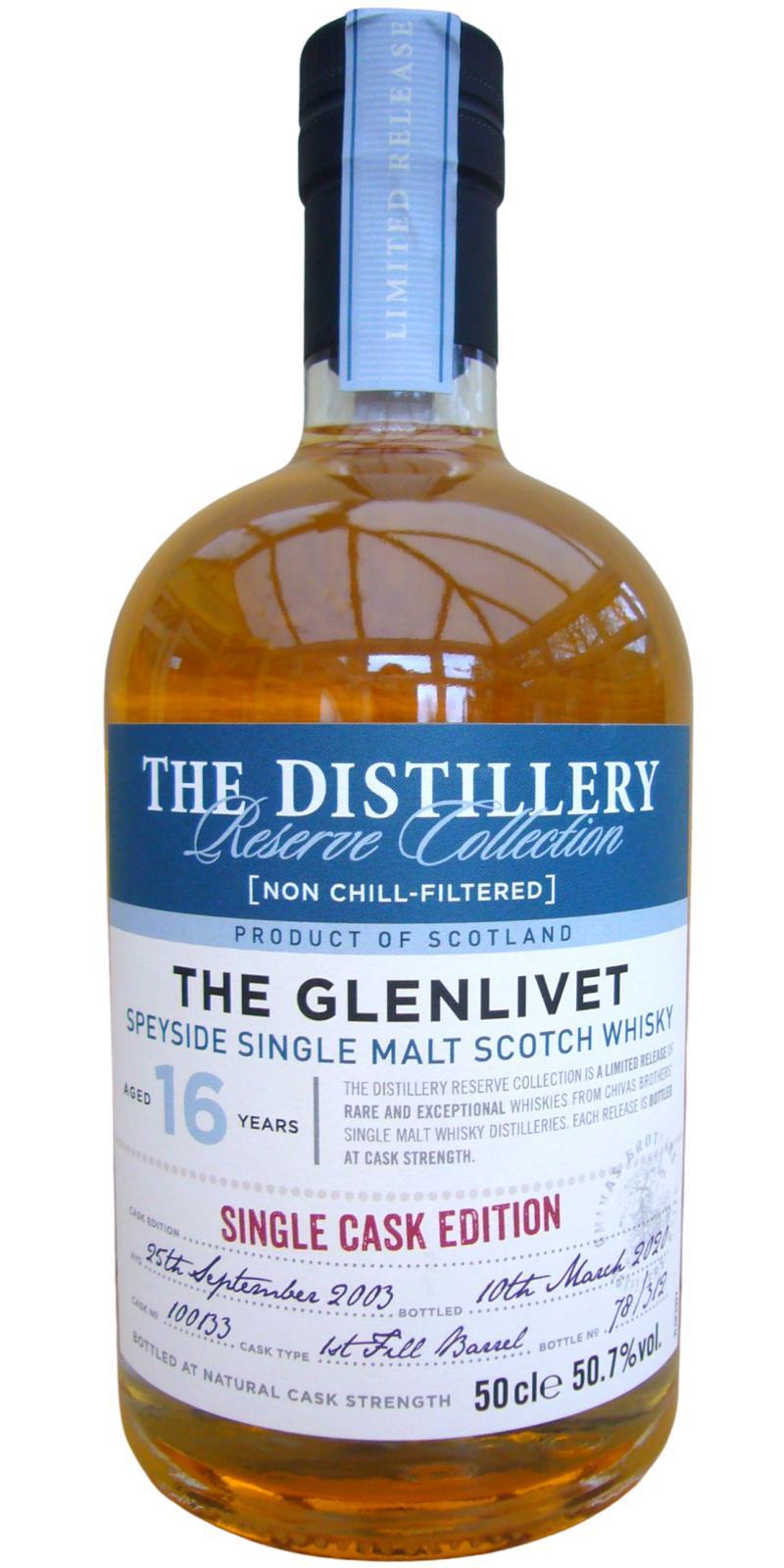 Glenlivet 2003  The Distillery Reserve Collection - Single Cask Edition