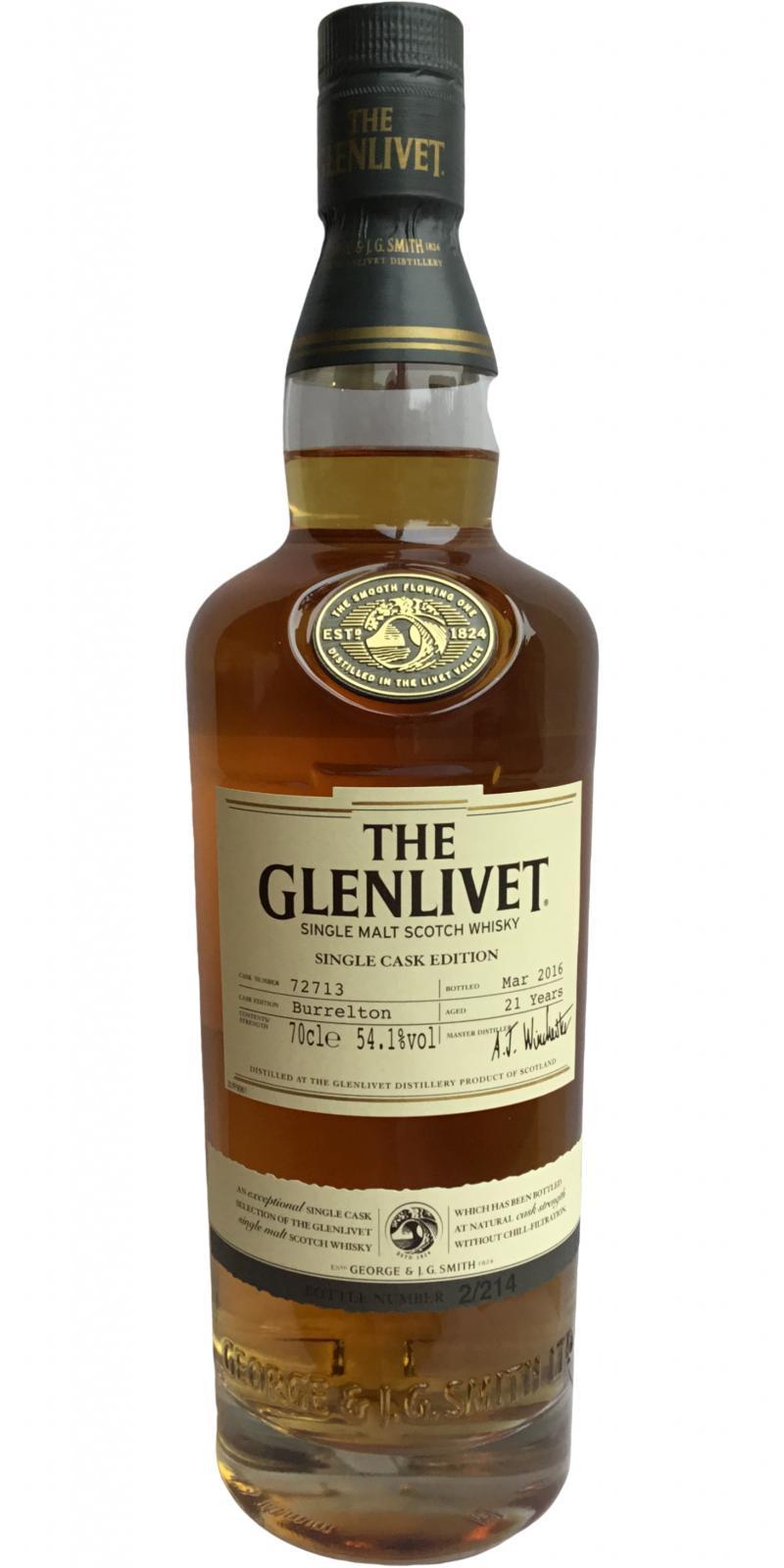 Glenlivet 21-year-old - Burrelton  Single Cask Edition