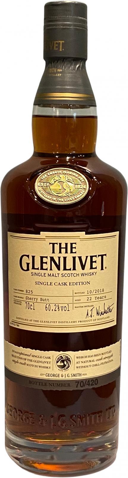 Glenlivet 22-year-old  Single Cask Edition
