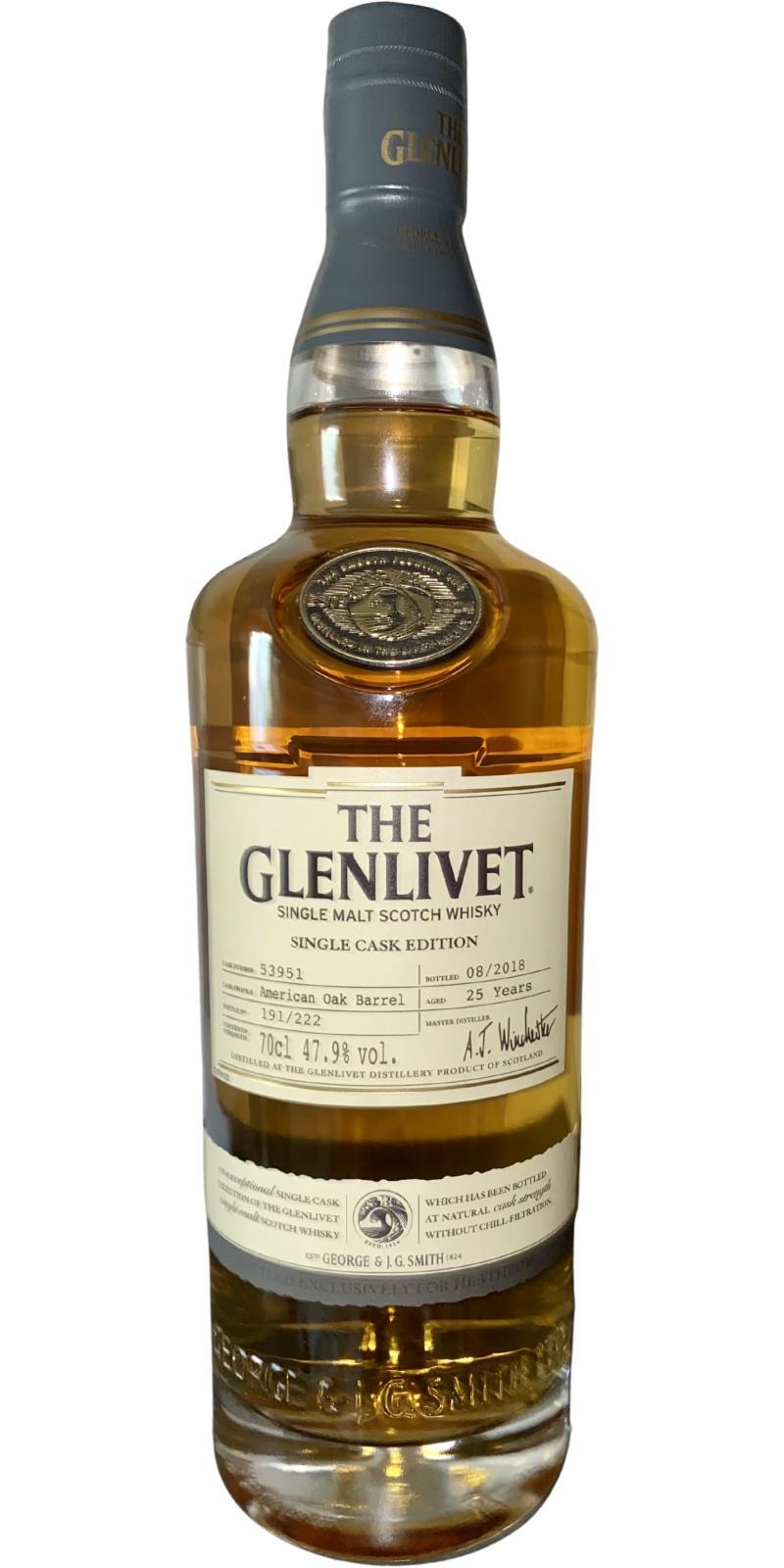 Glenlivet 25-year-old  Single Cask Edition