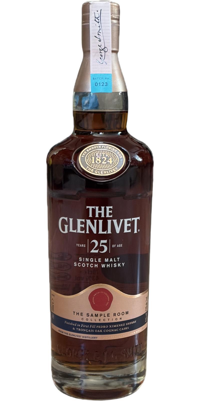 Glenlivet 25-year-old  The Sample Room Collection