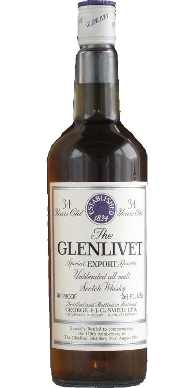 Glenlivet 34-year-old  Special Export Reserve