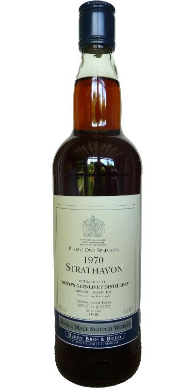 Glenlivet 1970 BR Strathavon  Berrys' Own Selection