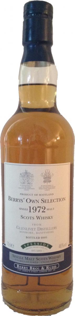Glenlivet 1972 BR  Berrys' Own Selection