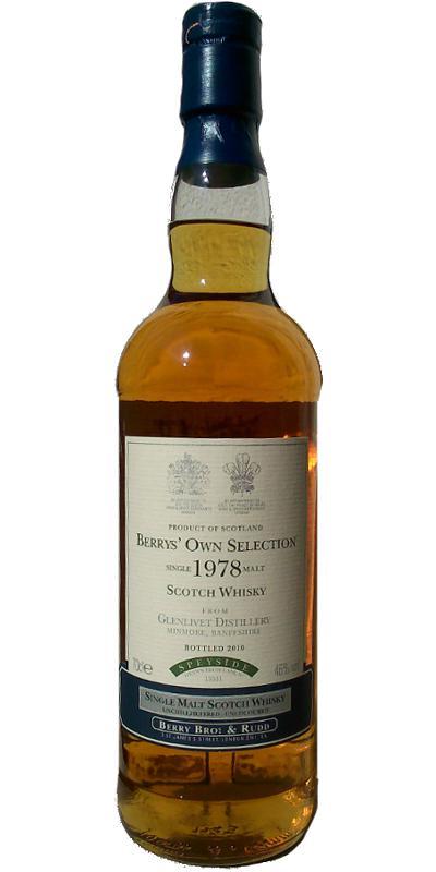 Glenlivet 1978 BR  Berrys' Own Selection