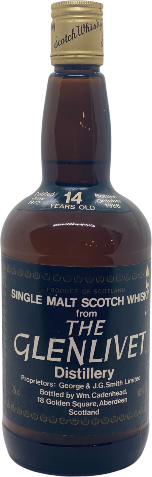 Glenlivet 1972 CA  Dumpy Bottle