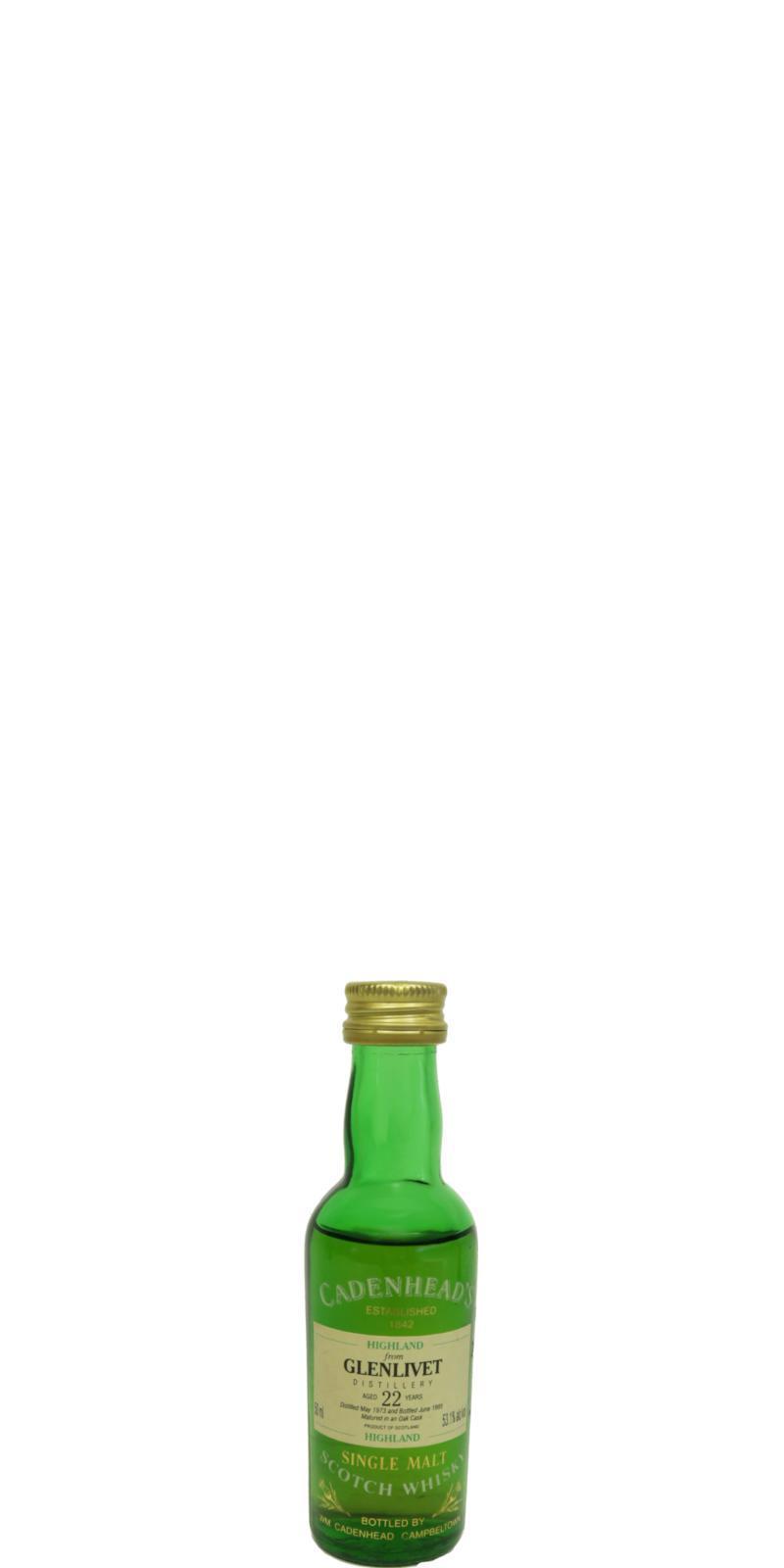 Glenlivet 1973 CA  Authentic Collection - Miniature