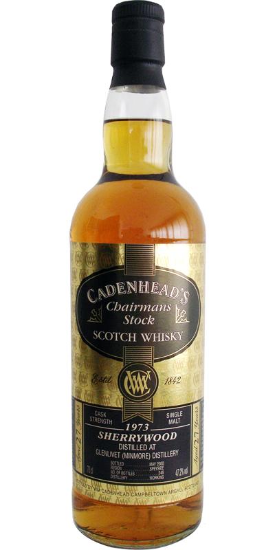 Glenlivet 1973 Minmore CA  Chairman's Stock