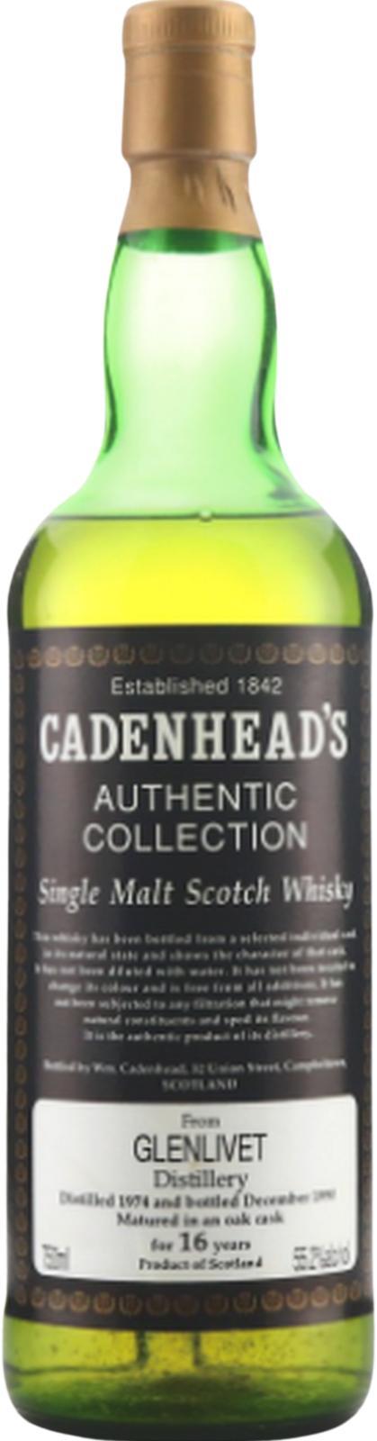 Glenlivet 1974 CA  Authentic Collection