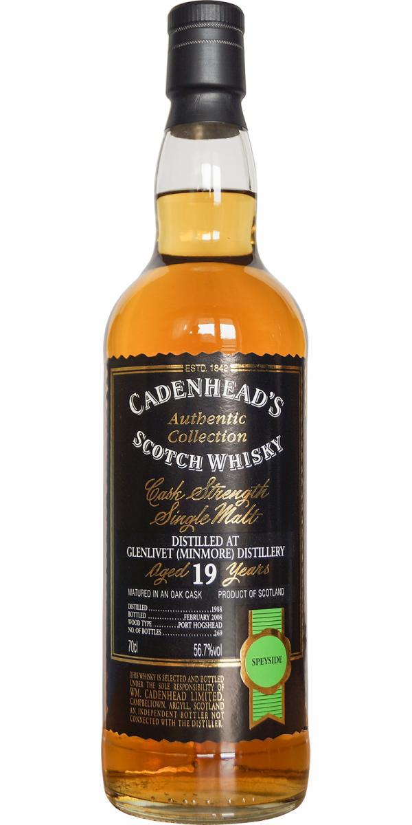 Glenlivet 1988 Minmore CA  Authentic Collection