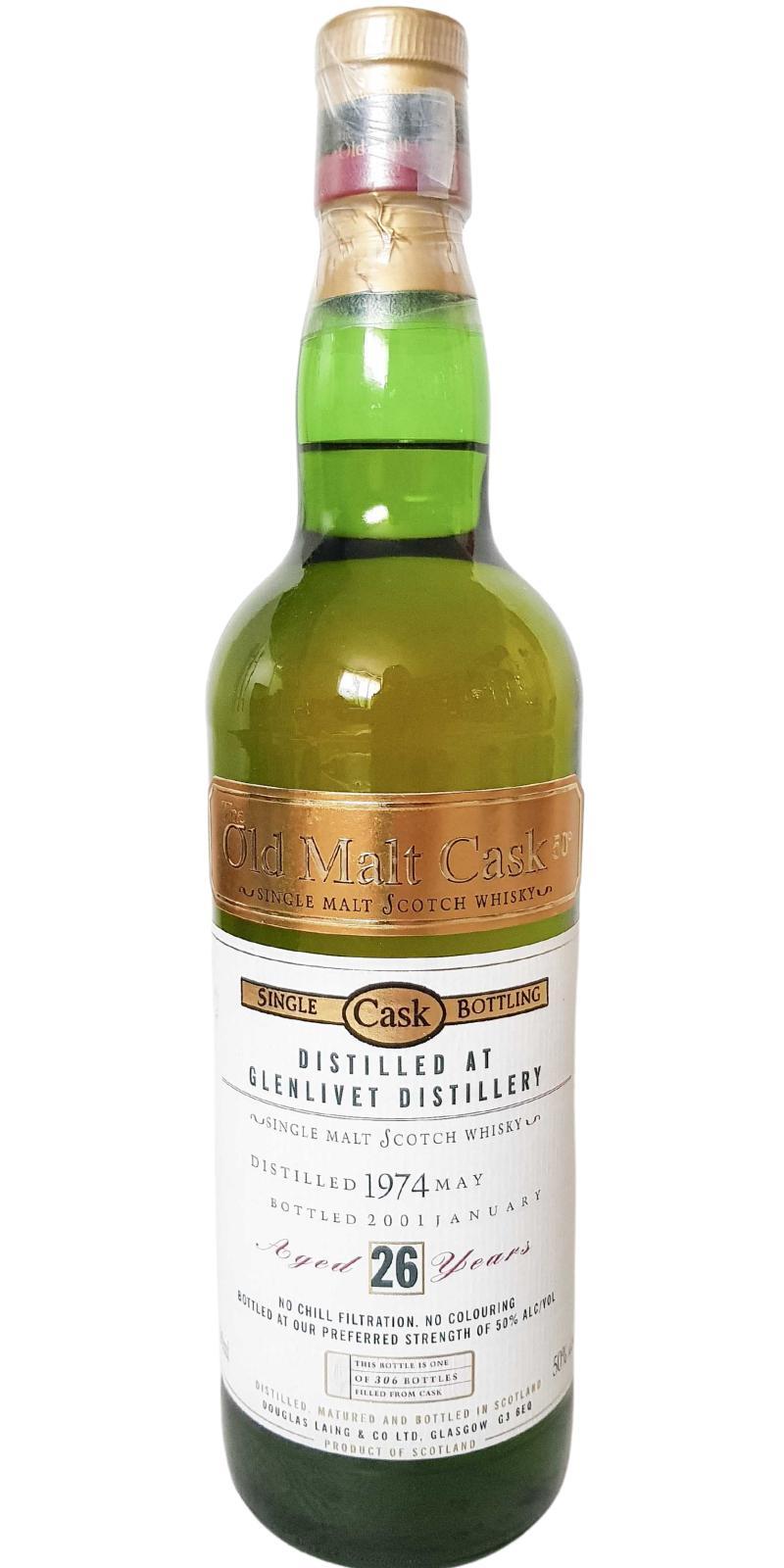 Glenlivet 1974 DL  The Old Malt Cask