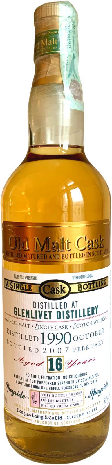 Glenlivet 1990 DL  The Old Malt Cask