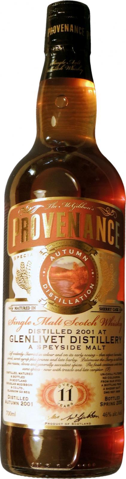 Glenlivet 2001 McG  McGibbon's Provenance