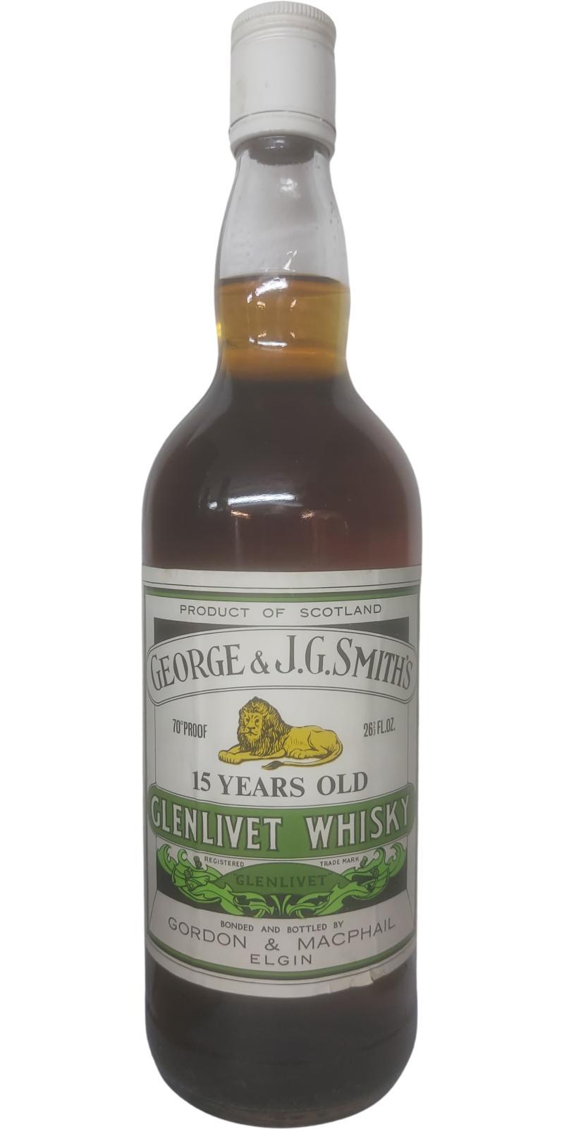 Glenlivet 15-year-old GM  George & J.G. Smith's - De Luxe Quality