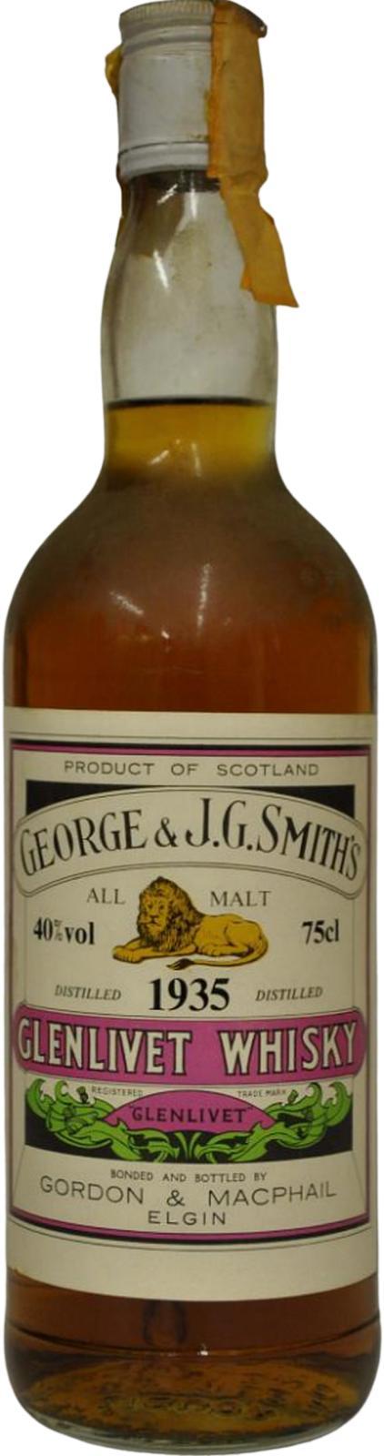 Glenlivet 1935 GM  George & J.G. Smith's