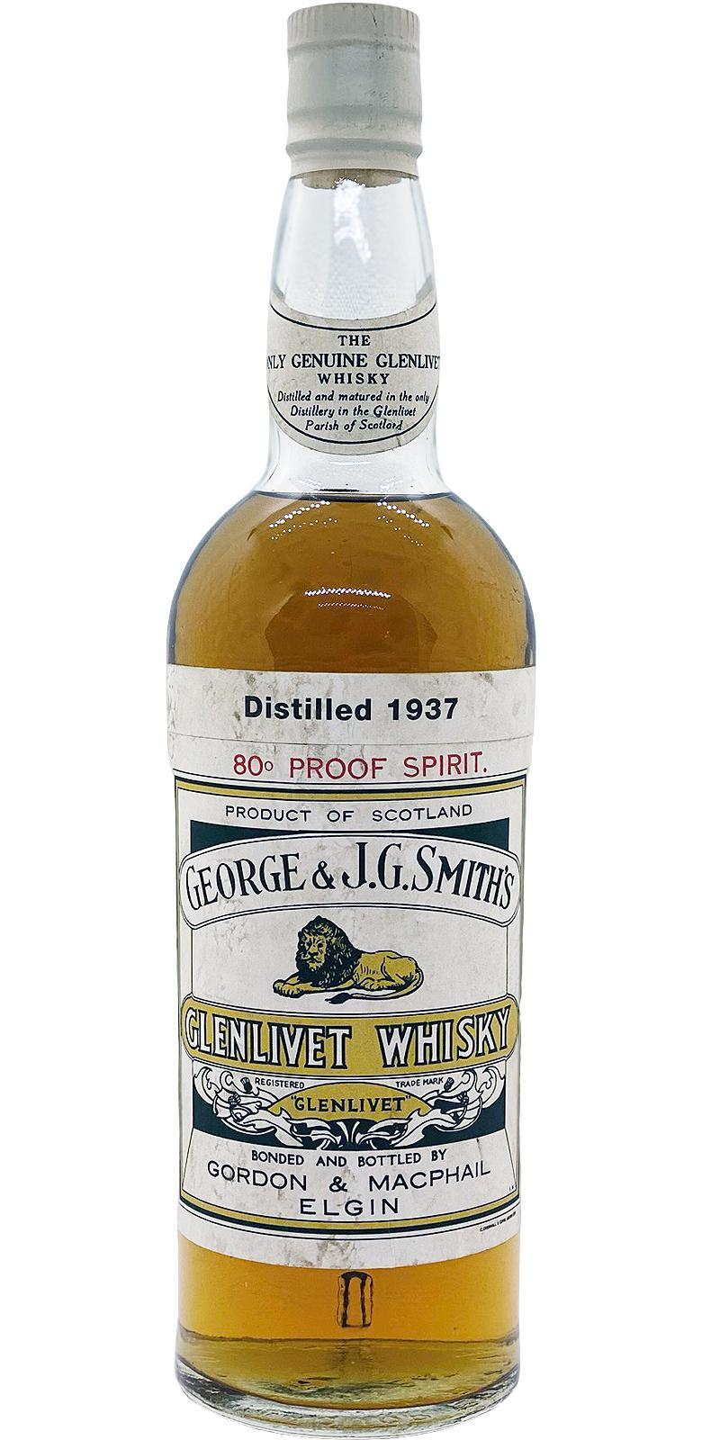 Glenlivet 1937 GM  George & J.G. Smith's