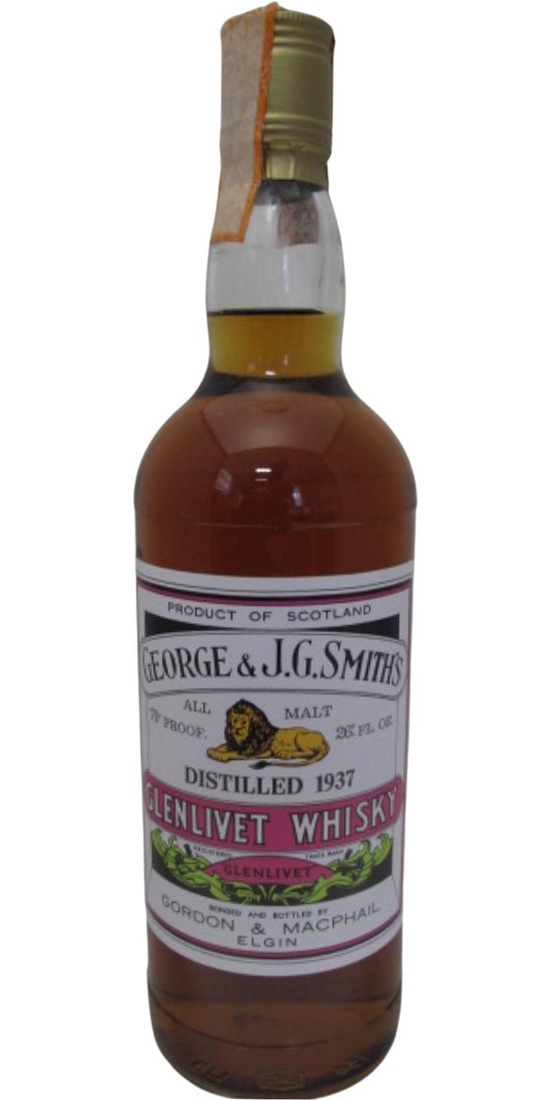 Glenlivet 1937 GM  George & J.G. Smith's - All Malt
