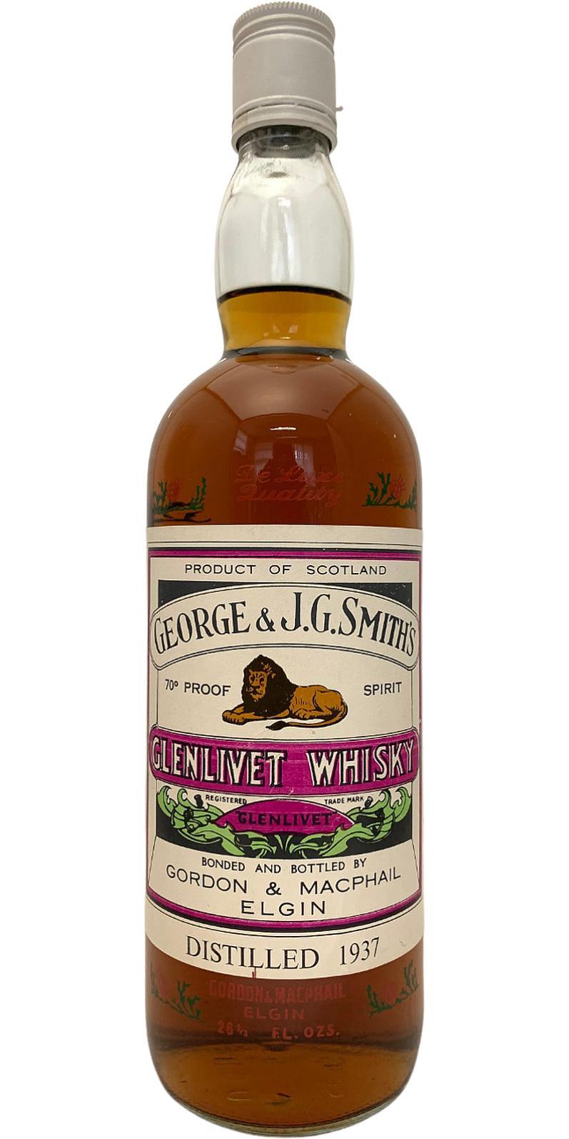Glenlivet 1937 GM  George & J.G. Smith's - De Luxe Quality