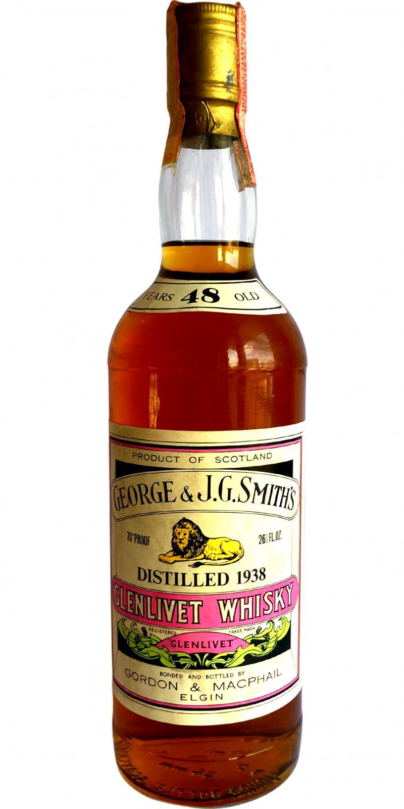 Glenlivet 1938 GM  George & J.G. Smith's